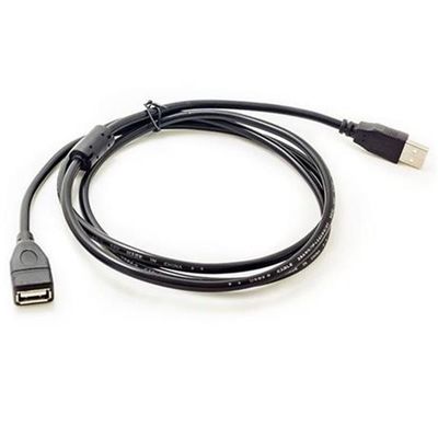 كابل موسع USB 2.0 أسود عالي السرعة 1.5 متر ذكر إلى أنثى كابل USB