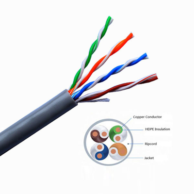 305m Cat 5e Ethernet Lan Cable 0.51mm موصل 99.99٪ نحاس نقي