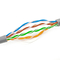 سترة PVC رمادية Cat5e Data Lan Cable UTP 24AWG موصل نحاسي عاري